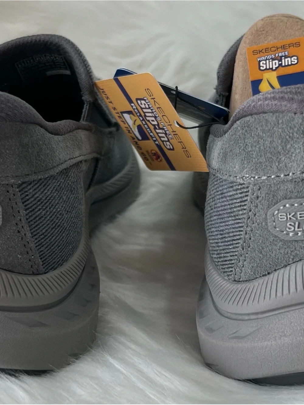 Skechers‎ Men's Gray Slip-On Memory Foam Casual Loafers